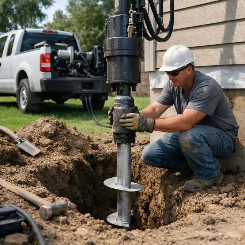 Helical Pier Installation Cookeville